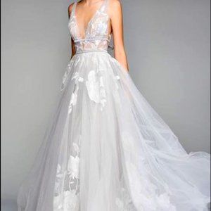 Willowby by Watters Hearst Gown - BHLDN (Silver)